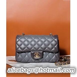 Low Cost Chanel Gradient Lambskin Classic Mini Flap Bag A69900 Grey 2024