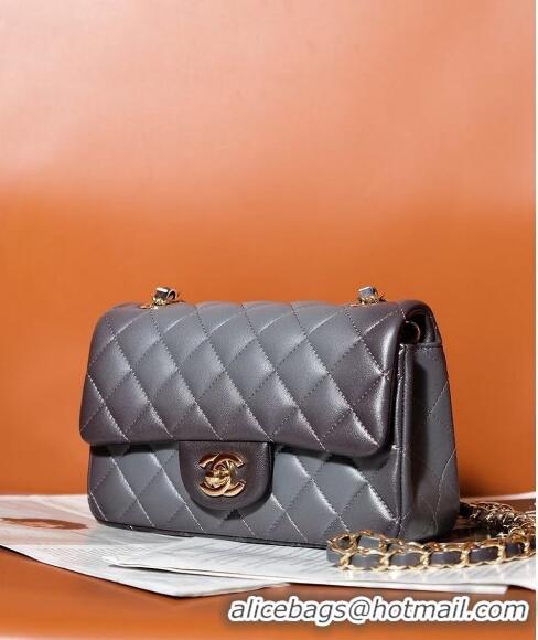 Low Cost Chanel Gradient Lambskin Classic Mini Flap Bag A69900 Grey 2024