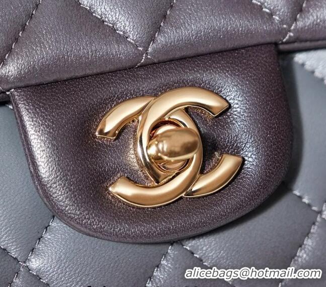 Low Cost Chanel Gradient Lambskin Classic Mini Flap Bag A69900 Grey 2024