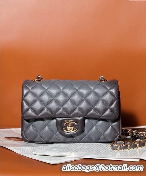 Low Cost Chanel Gradient Lambskin Classic Mini Flap Bag A69900 Grey 2024