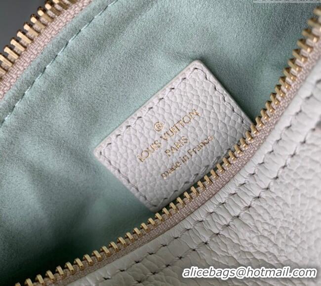 Grade Quality Louis Vuitton Nano Speedy Mini Bag in Bicolor Monogram Leather M24169 White/Green 2024