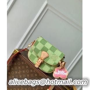 Top Grade Louis Vuitton Men's Montsouris Messenger bag in Green Damier Golf Canvas N40665 2024