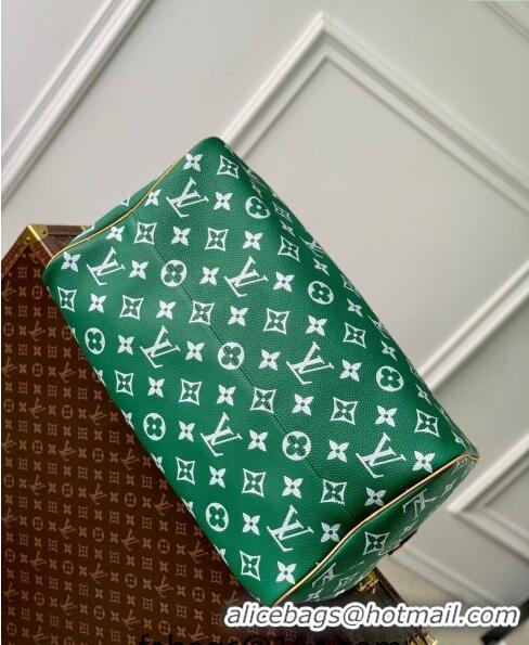 Luxurious Louis Vuitton Speedy P9 Bandouliere 50 Travel Bag in Soft calfskin M46991 Vert Green 2024