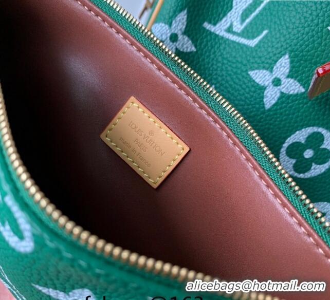 Luxurious Louis Vuitton Speedy P9 Bandouliere 50 Travel Bag in Soft calfskin M46991 Vert Green 2024