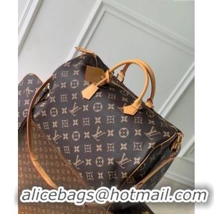 Grade Quality Louis Vuitton Speedy P9 Bandouliere 50 Travel Bag in Soft calfskin M46962 Monogram 2024