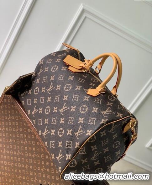 Grade Quality Louis Vuitton Speedy P9 Bandouliere 50 Travel Bag in Soft calfskin M46962 Monogram 2024