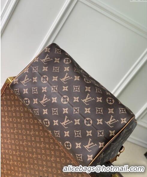 Grade Quality Louis Vuitton Speedy P9 Bandouliere 50 Travel Bag in Soft calfskin M46962 Monogram 2024