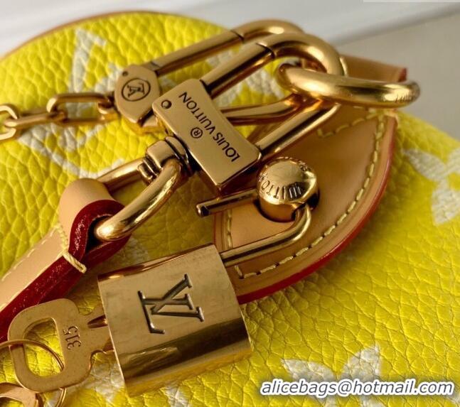 Best Quality Louis Vuitton RUNWAY Speedy P9 Bandouliere 40 Bag in Soft Calfskin M24419 Neon Yellow 2024