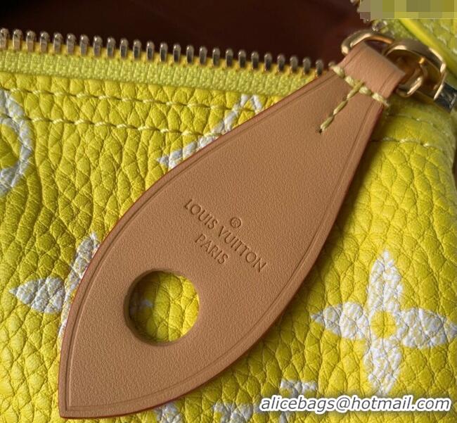 Best Quality Louis Vuitton RUNWAY Speedy P9 Bandouliere 40 Bag in Soft Calfskin M24419 Neon Yellow 2024