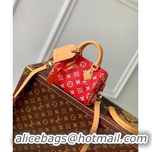 Best Price Louis Vuitton Speedy P9 Bandouliere 18 Bag in Soft calfskin M24419 Red 2024 Runway