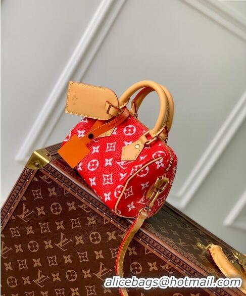 Best Price Louis Vuitton Speedy P9 Bandouliere 18 Bag in Soft calfskin M24419 Red 2024 Runway