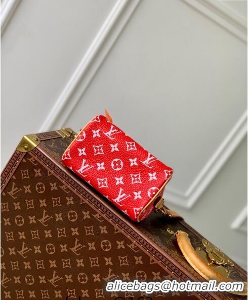 Best Price Louis Vuitton Speedy P9 Bandouliere 18 Bag in Soft calfskin M24419 Red 2024 Runway