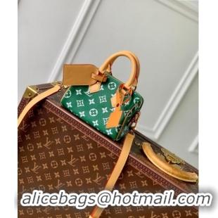 Buy Grade Louis Vuitton Speedy P9 Bandouliere 18 Bag in Soft calfskin Vert Green M24419 2024 Runway