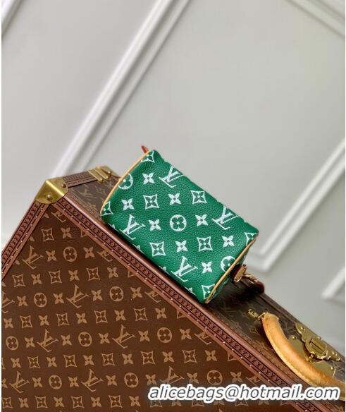 Buy Grade Louis Vuitton Speedy P9 Bandouliere 18 Bag in Soft calfskin Vert Green M24419 2024 Runway