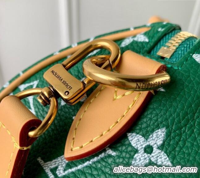 Buy Grade Louis Vuitton Speedy P9 Bandouliere 18 Bag in Soft calfskin Vert Green M24419 2024 Runway