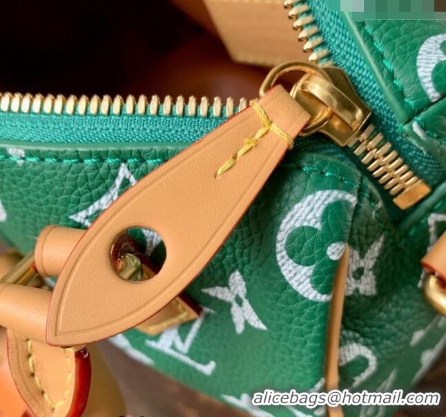 Buy Grade Louis Vuitton Speedy P9 Bandouliere 18 Bag in Soft calfskin Vert Green M24419 2024 Runway