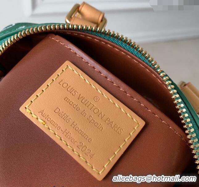 Buy Grade Louis Vuitton Speedy P9 Bandouliere 18 Bag in Soft calfskin Vert Green M24419 2024 Runway