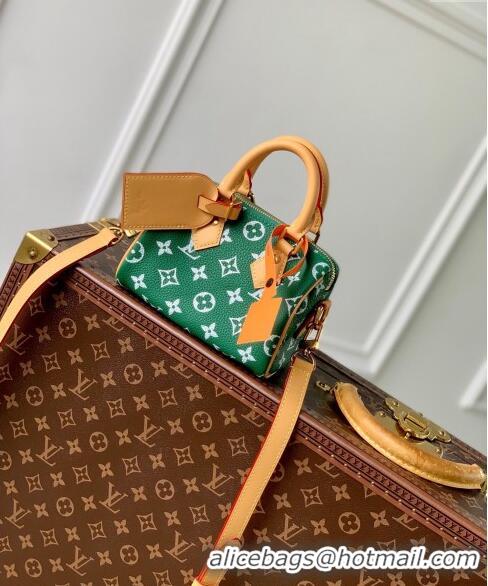 Buy Grade Louis Vuitton Speedy P9 Bandouliere 18 Bag in Soft calfskin Vert Green M24419 2024 Runway