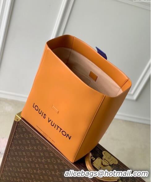 Well Crafted Louis Vuitton Sandwich Bag in Calf Leather M24578 Safran Orange 2024