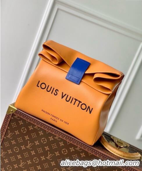 Well Crafted Louis Vuitton Sandwich Bag in Calf Leather M24578 Safran Orange 2024