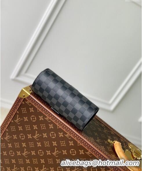 Super Quality Louis Vuitton Etui Bijoux Jewelry Case in Black Damier Canvas M10145 2024