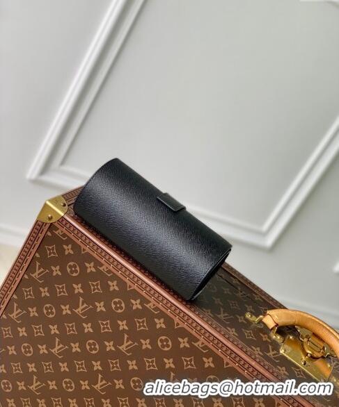 Well Crafted Louis Vuitton Etui Bijoux Jewelry Case in Black Grained Leather M10145 2024