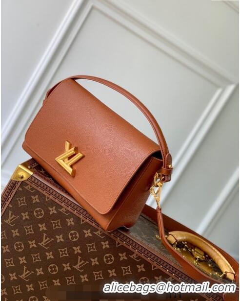 Best Price Louis Vuitton Soft Twist bag in Calfskin M24640 Cognac Brown 2024