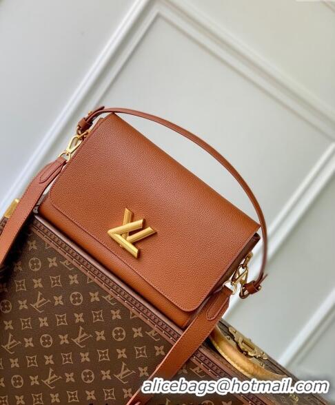 Best Price Louis Vuitton Soft Twist bag in Calfskin M24640 Cognac Brown 2024