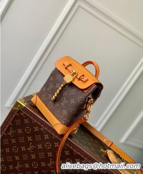 Super Quality Louis Vuitton Steamer 15 bag in Monogram Dust Canvas with Chain Lock M11630 2024