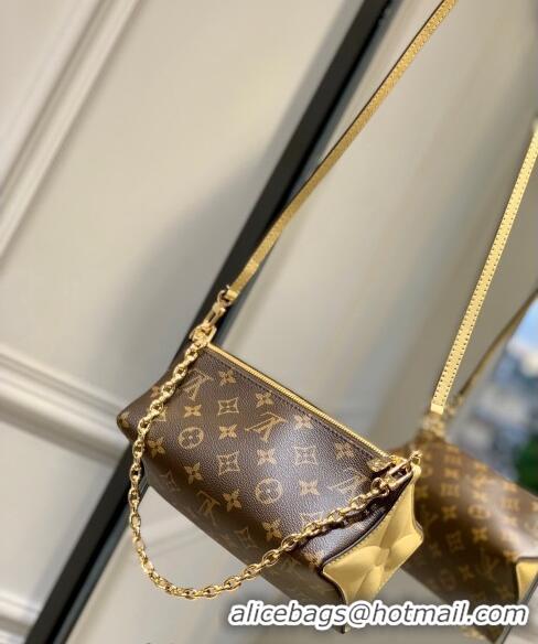 Best Price Louis Vuitton Bloom Pouch bag in Monogram Canvas M11672 Banana Yellow 2024