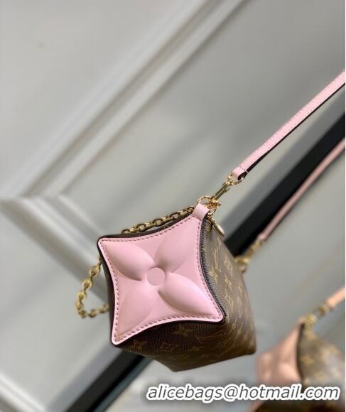 Top Grade Louis Vuitton Bloom Pouch bag in Monogram Canvas M11303 Pink 2024