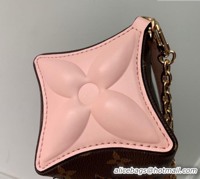 Top Grade Louis Vuitton Bloom Pouch bag in Monogram Canvas M11303 Pink 2024