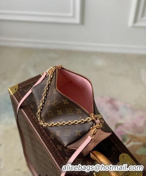 Top Grade Louis Vuitton Bloom Pouch bag in Monogram Canvas M11303 Pink 2024