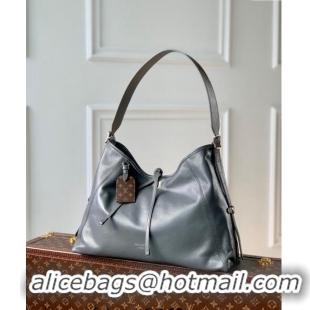 Famous Brand Louis Vuitton Carryall Dark MM Hobo Bag in Lambskin M12583 Trianon Grey 2024