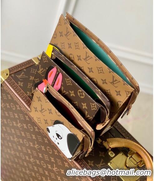 Well Crafted Louis Vuitton Trio Toilet Pouch Set M11254 2024