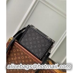 Top Grade Louis Vuitton Men's Clutch Box bag in Black Monogram Eclipse Canavs M20251 2024