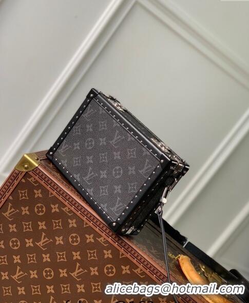 Top Grade Louis Vuitton Men's Clutch Box bag in Black Monogram Eclipse Canavs M20251 2024