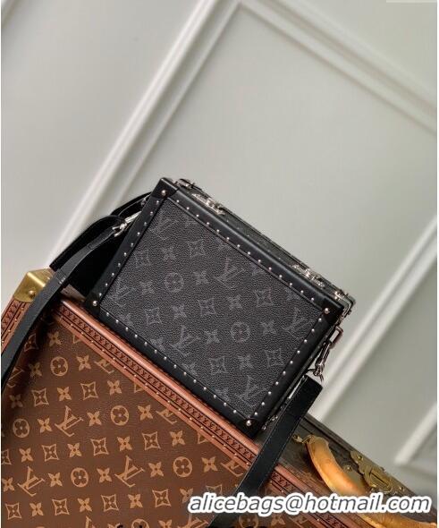 Top Grade Louis Vuitton Men's Clutch Box bag in Black Monogram Eclipse Canavs M20251 2024