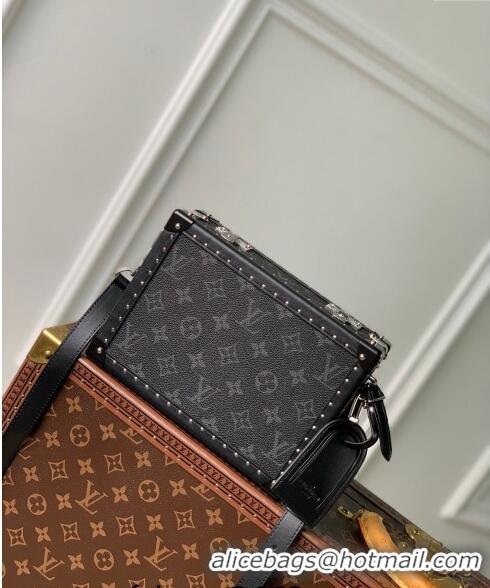 Top Grade Louis Vuitton Men's Clutch Box bag in Black Monogram Eclipse Canavs M20251 2024