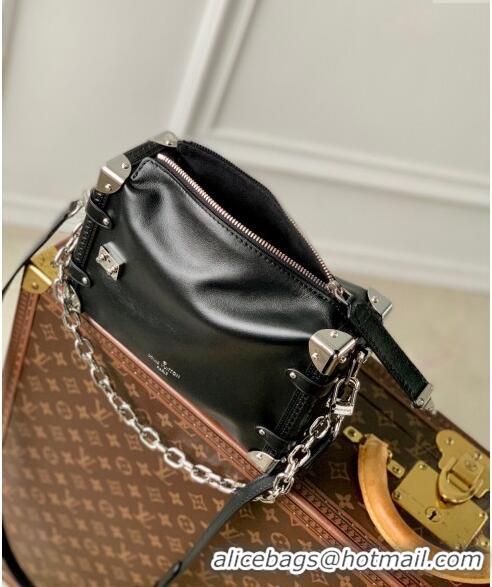 Promotional Louis Vuitton Side Trunk MM Bag in Shiny Leather M11350 Black 2024