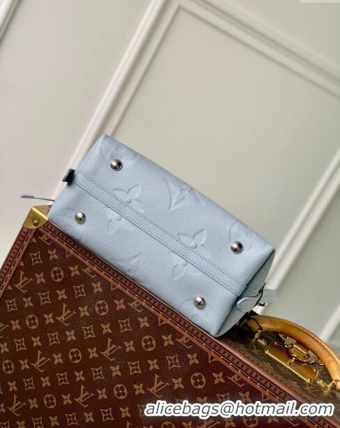 Trendy Design Louis Vuitton Carryall PM Bag in Grained Monogram Leather M46673 Blue Washed 2024