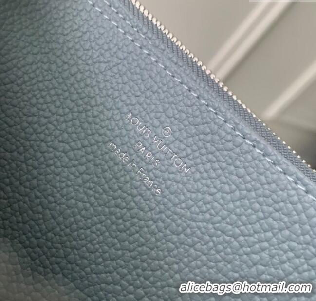 Inexpensive Louis Vuitton Zippy Wallet in Monogram Empreinte Leather M11969 Blue Washed 2024 