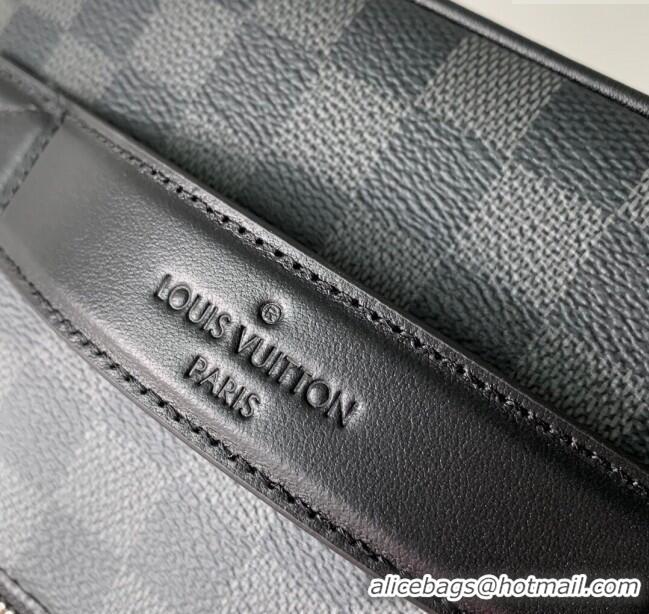 Most Popular Louis Vuitton Toiletry Bag in Damier Graphite Canvas M77150 Black 2024