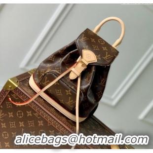 Shop Grade Louis Vuitton Montsouris Mini Backpack in Monogram Canvas M11199 Brown 2024