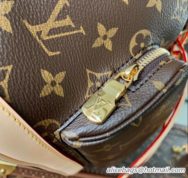 Shop Grade Louis Vuitton Montsouris Mini Backpack in Monogram Canvas M11199 Brown 2024