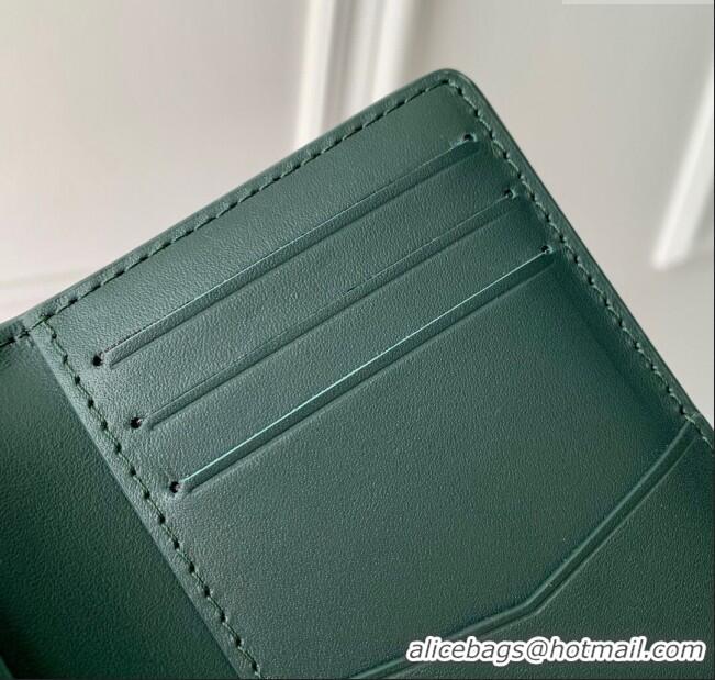 Popular Style Louis Vuitton Pocket Organizer Wallet in Monogram Leather M83069 Green 2024