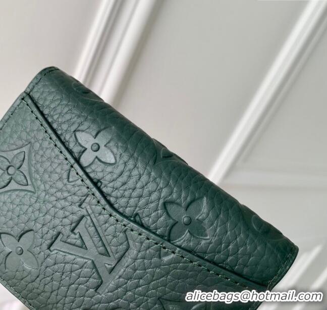 Popular Style Louis Vuitton Pocket Organizer Wallet in Monogram Leather M83069 Green 2024