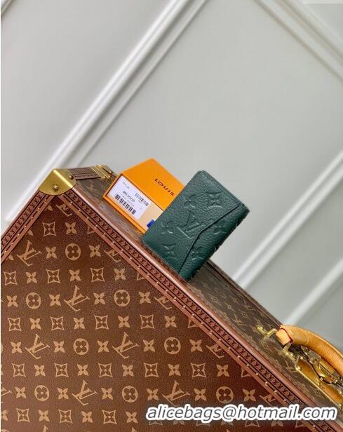 Popular Style Louis Vuitton Pocket Organizer Wallet in Monogram Leather M83069 Green 2024