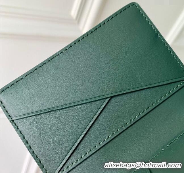 Popular Style Louis Vuitton Pocket Organizer Wallet in Monogram Leather M83069 Green 2024