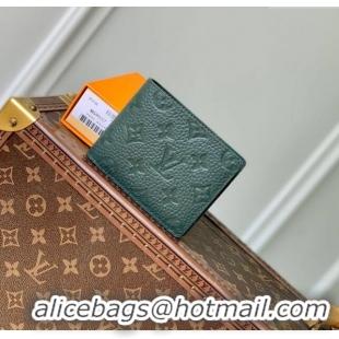 Top Quality Louis Vuitton Multiple Wallet in Monogram Leather M69037 Green 2024